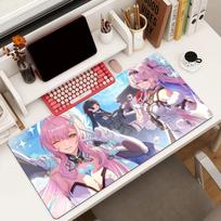 Game Wuthering Waves Denia Mouse Pad Square Office Gaming Desk Mat Waterproof Non-Slip Rubber Decorative 40cmx90cm(15.7x35.4inch) black