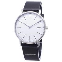 SKAGEN Signatur Slim Titano Kvarcinis Vyriškas Laikrodis Moteriškas Kvarcinis Laikrodis Nerūdijančio Plieno Nailono Mineralinis 30m 40mm SKW6419 sidabras