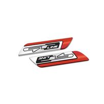 Automobilio stiliaus metalinis GT Line emblema, automobilio šoninis sparnas, šoninis ženklelis KIA GT Peugeot K9 Forte Ceed Cerato RIO K3 K2 K5 KX7 priedams