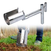 Bulb Planter Tool Plant and Fruit Tree Seedling Transplanter T-Style Handle Multifunctional for Planting Digging Transplanting China Mainland gray
