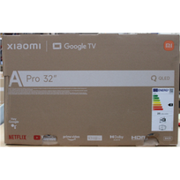 SALE OUT. | Xiaomi QLED TV A Pro 2026 | 32" | Smart TV | Google TV | HD | Dark Gray | DAMAGED PACKAGING, CRACKED BODY (BACKSIDE, BOTTOM)