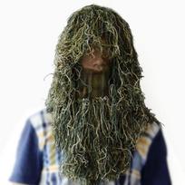Camouflage Hooded Ghillie Suit Airsoft Hunting Fishing Outdoor Stealth Gear Breathable Tactical Clothing Woodland Camo