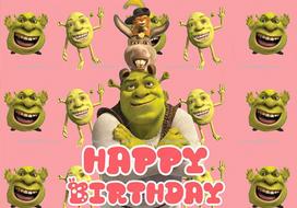 Green Monster & Shrek-S Theme Backdrop Kids Birthday Party Decor Baby Shower Supplies Photo Backdrop Party Wall Banner Decor 47.2x31.5inch/120*80cm yellow