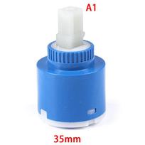 35/40mm Keraminio disko kasetė Maišytuvo čiaupas Termostatinė kasetė Čiaupo diskinis vožtuvas PP plastikas Keraminės kasetės Maišytuvui blue