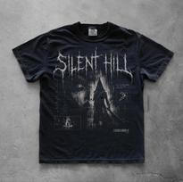Pyramid Head Silent Hill 2 T-Shirt, Metal Horror Video Game Tee, Unisex Garment-Dyed Shirt M gray