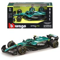 Bburago 2025 Model F1 Aston Martin Aramco Formula One Team AMR25 Fernando Alonso Diecast Model Car Finished Product 1/43 #14 / 18-38250 (#14) black