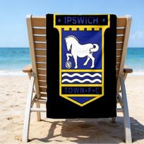 FC Ipswich Crest Beach Towel - Soft, Absorbent Microfiber, Lightweight, Ideal for The Beach, Parties, Travel, Camping fan gifts 70cmx140cm(27x55inch)
