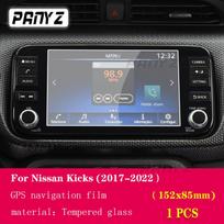 Skirta Nissan Kicks 2016-2023 Automobilio GPS navigacijos plėvelė LCD ekrano Grūdinto stiklo apsauginė plėvelė Atspari įbrėžimams Plėvelės Priedai 154x86mm gray