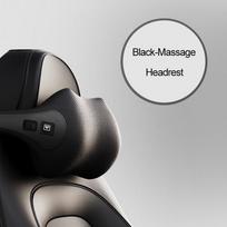 High Grade Car Neck Cushion Memory Foam Lumbar Support Electric Massage Pillow USB Home Office Massage Vibration Seat USB Interface gray