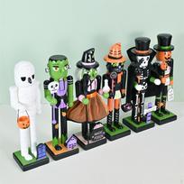 Helovino riešutlaužio figūrėlė Kalėdinė dekoracija Stovima kolekcinė dekoracija Mummy black