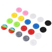 20 Pcs Controller Accessories Joystick Antiskid Cap Case for PS2 PS3 XBox One 360 red