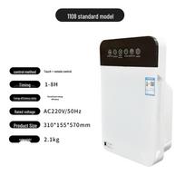 Pet Hair & Formaldehyde Removal Smart Air Purifier with Negative Ion Sterilization & Smoke Elimination for Household Use gray