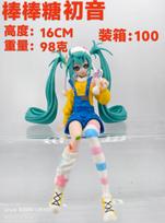 15cm Anime Figūrėlė Hatsune Miku Makaronų Kamštukas saldainis Veiksmo Figūrėlė PVC Kolekcinis Modelis Ornamentas Žaislai Dovanos PVC With box blue