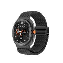Magnetic Braided Band For Samsung Galaxy Watch 9 8 Strap 44mm 40mm Nylon Bracelet correa belt Galaxy Watch 8 classic 46mm balta/violetinė