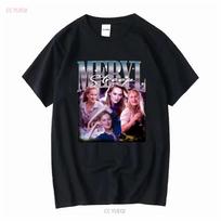 Meryl Streep Collage Graphic Vintage Retro T-shirt XXL gray