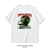 Thomas Sankara Pan African Portrait Shirt Woman Man Summer Oneck Breathable Graphic T Shirts Casual Simple S3xl Streetwear S black
