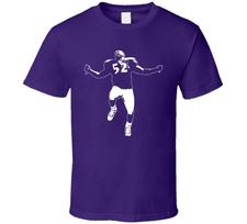 Ray Lewis Football Ravens T Shirt XL blue