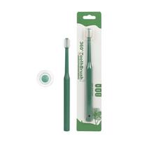 Round Head Pet Toothbrush Remove Bad Breath Tartar Teeth Care Soft Brush Dog Cat Oral Cleaning Toothbrush Pets Cleaning Supplies žalia