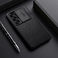 For Samsung Galaxy S25 Ultra Case NILLKIN Camera Protection Lens Protection Wallet Leather Flip Case Leather Cover Galaxy S25 Ultra juoda