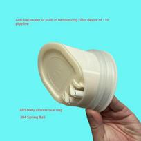110 mm vamzdis + Įmontuotas kvapų gaudyklė 110mm Pipe + Built-In Odor Trap beige