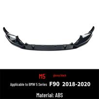 BMW F90 5 serija (2018-2020 m) M5 stiliaus priekinis lūpos spoileris difuzorius black