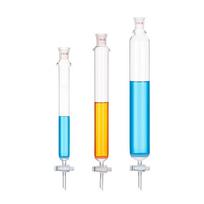 Chromatography Column with G2 Frit & PTFE Stopcock white