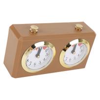 Mechanical Chess Clock Vintage Analog Chess Clock with Large Dials Wind Up Mechanism for Weiqi Competitions gray