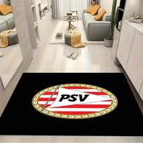 PSV Eindhoven Football Club Crest Print Area Rug Soccer Team Non Slip Living Room Bedroom Gaming Floor Mat Sports Fan Home Decor Rug 40x60cm( 15x23in )