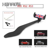 Car Phone Holder Mount For MINI Cooper R50 R52 R53 R55 R56 R57 R58 R60 R61 Car Mount Mobile Phone GPS Holder Bracket Clamp R60 R61 Gray gray
