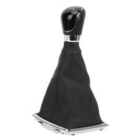 Car Manual Gear Shift Knob Dust Cover Shifter Protection PU Leather Replacement for Focus 2009 2012 black