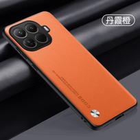 Skirta Xiaomi Mi 17T Pro Paprastas PU odos telefono dėklas Skirta Xiaomi Mi 17 Max Matinis dangtelis Silikoninis Atsparus smūgiams Minkštas kraštas Galinis dangtelis For Xiaomi 17 Max raudona