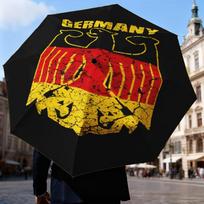 Vokietijos herbo dizaino skėtis Sulankstomas skėtis, automatinis skėtis 8 rėmai kelionei, stovyklavimui Naudoti Dovana Helovynui Kalėdoms