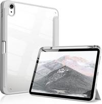 Pencil Case for IPad 11/10 11th Generation (A16) 11-inch 2025/ 10th Generation 10.9-inch 2022, Magnetic Flip Smart Cover iPad (A16) 10th 11th šviesiai pilka spalva