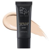 BOM Dangtelis Flex BB kremas SPF50+ PA++++, 02 Dramblio kaulo, 40g, 1 vnt. beige