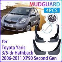 Automobilio purvasaugiai Toyota Yaris Vitz 2006~2011 XP90 2007 2008 2009 2010 Purvasargiai Purvasaugiai Sparnai Purvasaugiai Auto gray