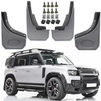 4X purvasaugiai Purvasaugiai Purvo apsauga Automobilio sparnas Purvo apsauga Priekiniai ir Galiniai Land Rover Defender L663 -2022 Priedai Apsauga gray