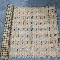 Plastikinis dirbtinių gėlių tvoros ekranas Atsparus vandeniui Gėlių privatumo ekranas Veranda 19.69x19.69in balta