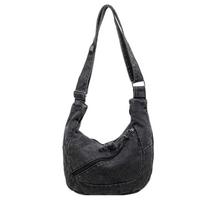 Women's Denim Bag Crossbody Bag džinsinio mėlyna spalva