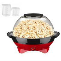 Home Round Popcorn Machine Automatic Mini Popcorn Maker for Family Party Kids Small Spherical Popcorn Popper UK raudona