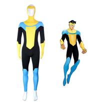 Nenugalimas Jaunas Herojus Cosplay Glaudus Kūno Kostiumas Kosminio Medvilnės Spaudinio Audinys Pavasaris 2022 Mark Grayson,XS black