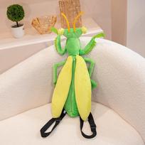 Simulation Insect Dragonfly Plush Toy Creative Praying Mantis Stuffed Backpack Cartoon Mantis Dragonflies Dolls Birthday Gifts 45cm-55cm green