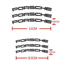 New For Porsche Cayenne Panamera Macan 911 Taycan Boxster Auto Accessories Car Brake Caliper Badge Sticker Emblem Decals fvbm70