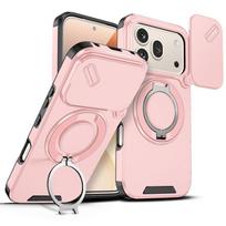 Rugged Armor Funda For Huawei Honor 600 Pro 5G Magnetic Ring Bracket Case For Honor 600 600Pro Coque Slide Lens Protect Cover Honor 600 orange