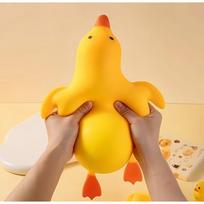 Mielas minkštas ančiukas žąsiukas tampomas minkštas žaislas streso mažinimui dekompresijai Fidget žaislas vaikams suaugusiems Geriausio draugo dovana yellow