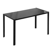 Grūdinto stiklo valgomojo stalas 4 asmenims 120x60x75cm