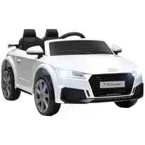 12V vaikiškas automobilis su 2.4G nuotolinio valdymo pulteliu, muzika, šviesa, USB/MP3 jungtimi, atbulinės eigos funkcija, balta
