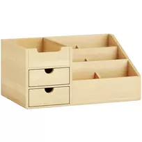 Rašomojo stalo organizatorius su 2 stalčiais, 33 x 20,5 x 15,5 cm