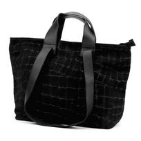 Luka 25-077 CROCO juoda odinė rankinė
