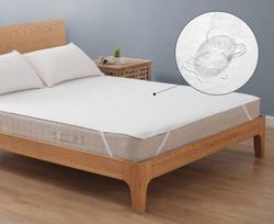 Čiužinio apsauga su guma 80x160, neperšlampama, balta, Čiužinio apsauga su guma 80x160, neperšlampama, balta