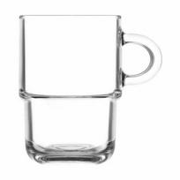 Stiklinės kavai ir arbatai su rankena, 350 ml, 6 vnt.